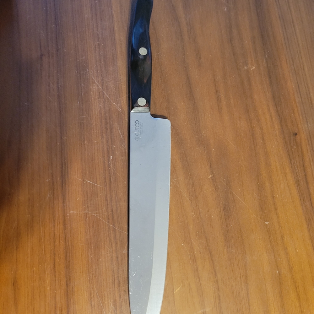 Black and Silver Kitchen Cutco Knife